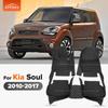 Car Floor Mats For Kia Soul 2010 2011 2012 2013 2014 2015 2016 2017 Auto Foot Pads Carpet Cover Interior Accessories