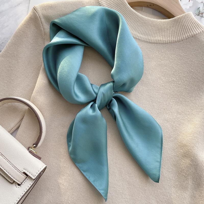 Spring and Autumn thin silk mulberry silk high-end silk scarf scarf female gift retro temperament trendy with small scarf