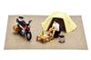 TOMYTEC GeoColle 64 #CarSnap 30a Solo Camping Honda CT125 Hunter Cub Included ABS Resin and PVC Figure and Accessory Set (Painted, Partially