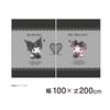 MORIPiLO Затемняющие шторы Sanrio My Melody Kuromi Узор Соединяющаяся Единая Картина Искусство 100 см ширина x 178 см Набор Милых Полуночных Макура но Морисита