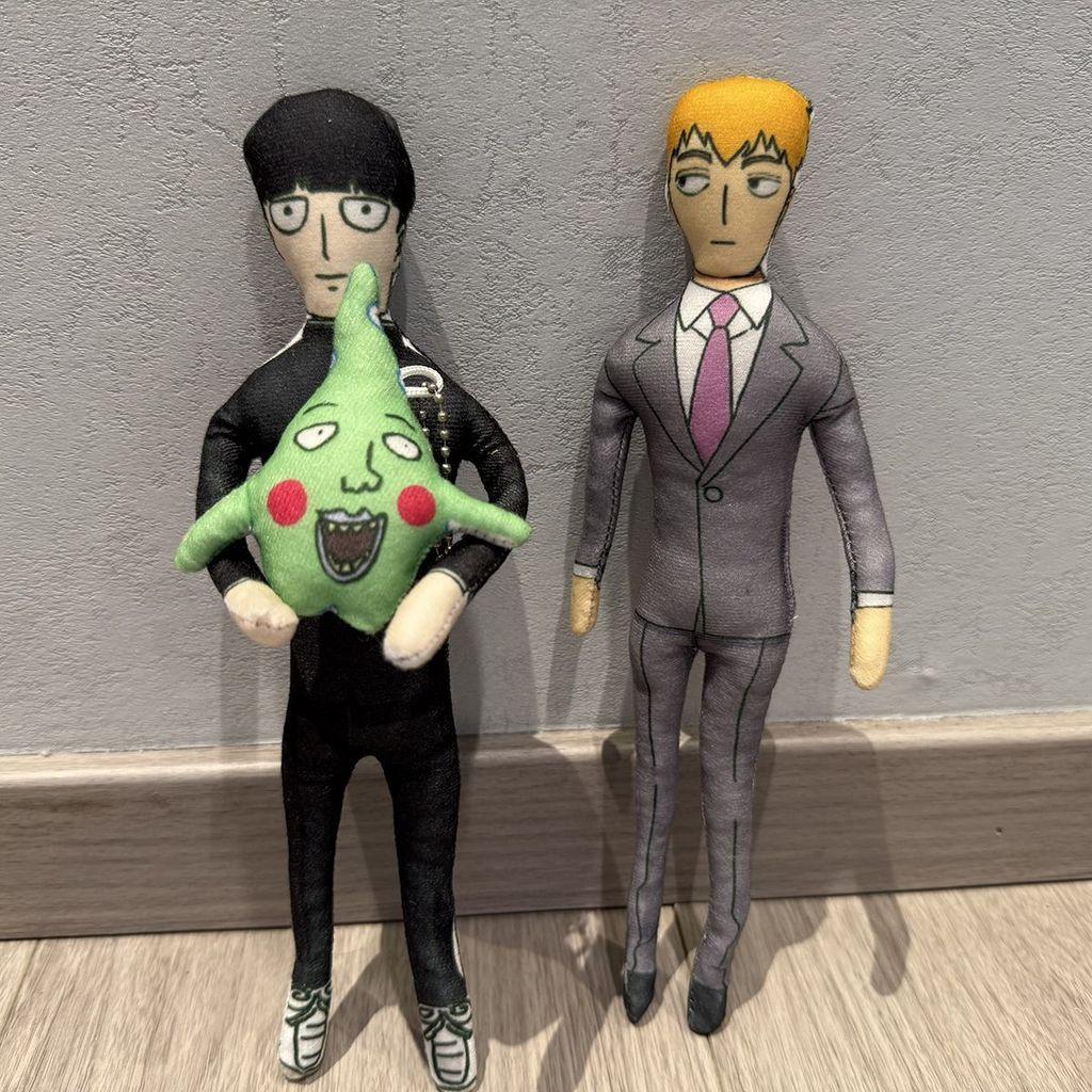 Плюшевая кукла Mob Psycho 100 Сила Духа 26 см с наполнителем из волокнистого хлопка Для Коллекционеров