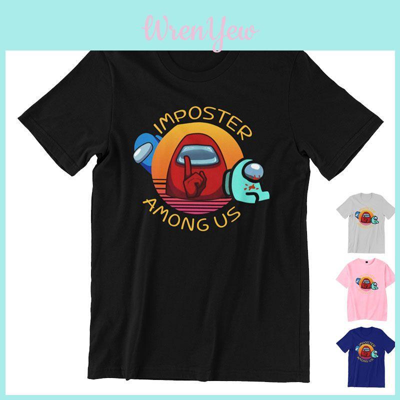 Adult Ladies Mens Among Us Game Tshirt Imposter Among Us Gaming Tops Tshirt