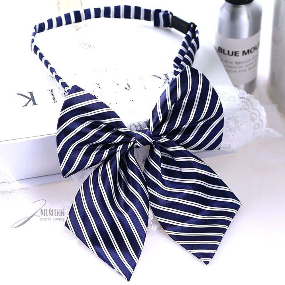 Корейский стиль стюардесса авиакомпании галстук в горошек JK униформа галстуки-бабочки галстуки с бантом дамы/девочки