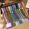 Key Holder Phone Woven Lanyard Anti-lost Sling Woven Phone Rope Braided Phone Strap  Phone Pendant