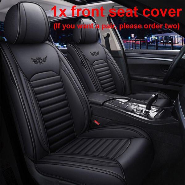 Universal Car Seat Cover Luxury Car Single Front Seat Mat PU Leather Full Cover Cushion Protector Cover