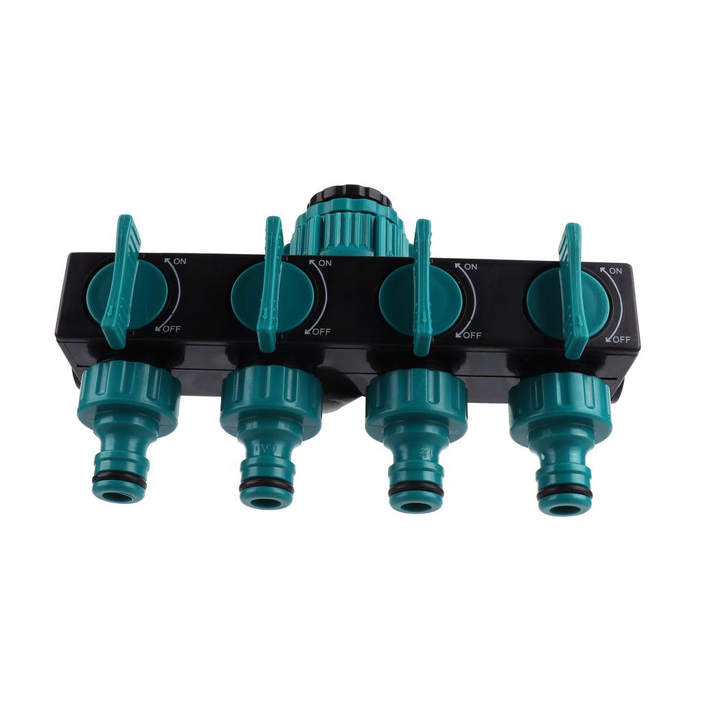 4 Way Hose Splitter Water Tap Hose Connectors Distributor for Garden Agricultural Irrigation Tool