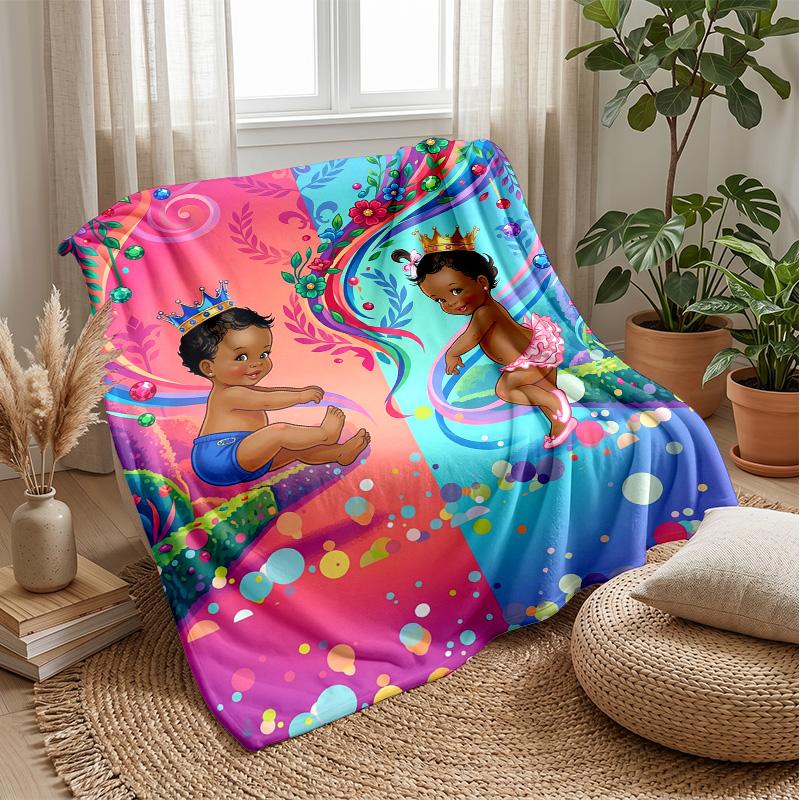 Royal Princess Throne 2 Theme blanket Lightweight Warm Flannel Blanket Decorative Throw Blanket for Home Decoration