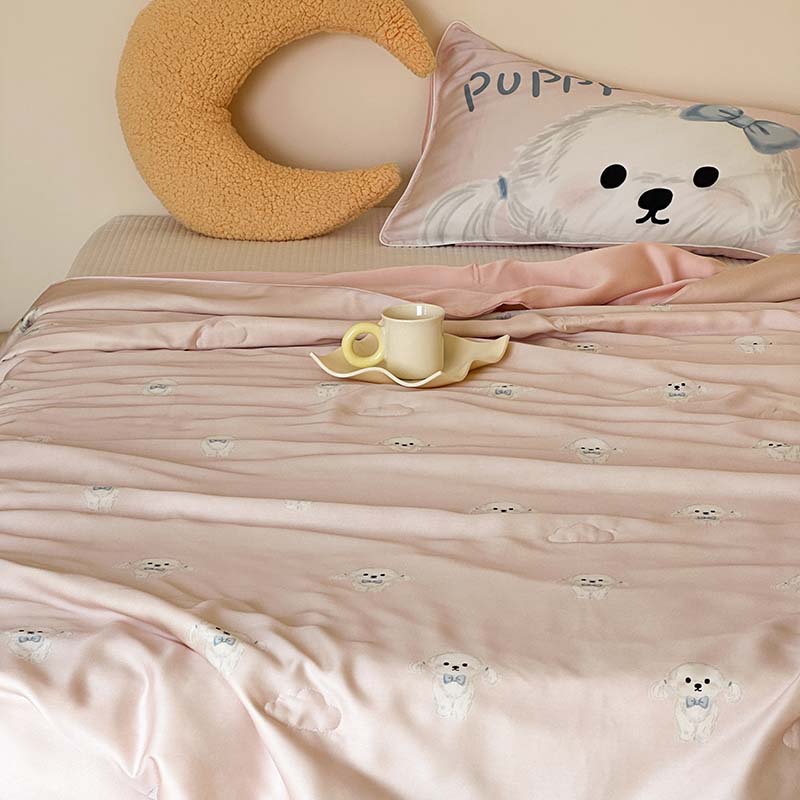 Premium 100 Lyocell Cooling Blanket for Kids Adults Soft Skin Friendly Summer Comforter Air Conditioner Quilt