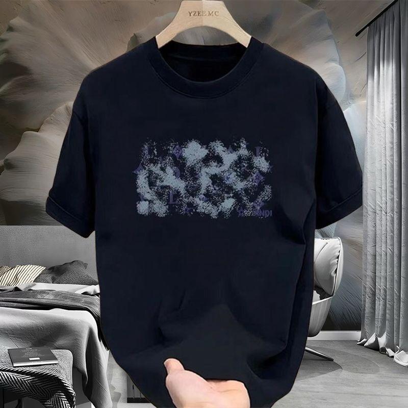 Модный совершенно новый летний хлопковый короткорукавный топ с принтом Сатурна для пары, универсальный повседневный свободный топ с круглым вырезом, мужской и женский