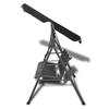 VidaXL Balancelle de jardin avec auvent noir 41421