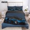 Набор пододеяльников для спортивных автомобилей, размер королевы, крутой гоночный пододеяльник, комплект постельного белья для экстремальных видов спорта для мальчиков, подростков, мужской декор комнаты