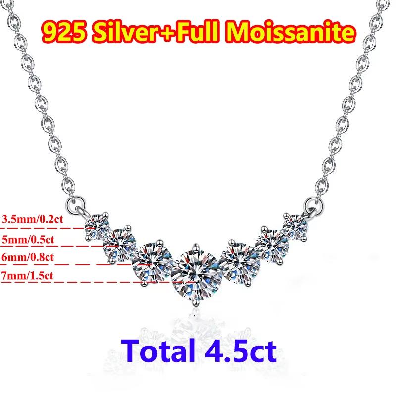 COSFIX супер белое ожерелье с бриллиантами и муассанитом из стерлингового серебра 925 пробы, помолвочный аксессуар, ювелирные украшения для женщин