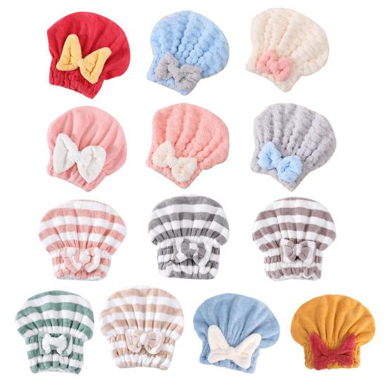 Шапочка для сушки волос с резинкой Суперабсорбент Быстросохнущий Утолщенный Меньше