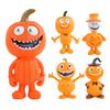 Pumpkin Man Figurine Halloween Pumpkin Decoration Resin Spooky Pumpkin Sculpture for Outdoor Indoor Table Mantel Decoration