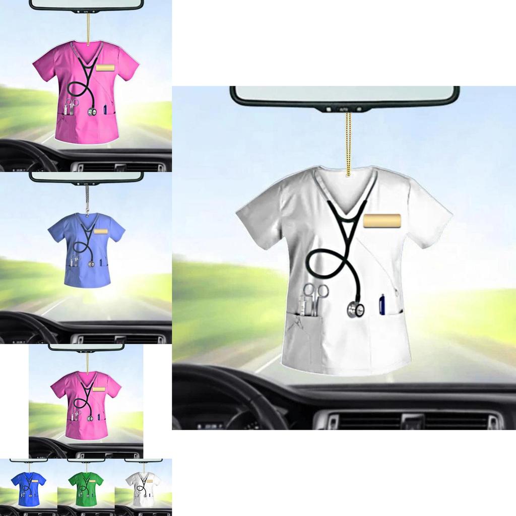 Очаровательный дизайн медсестры Акриловое подвесное украшение для автомобиля Брелок Рождественский подарок