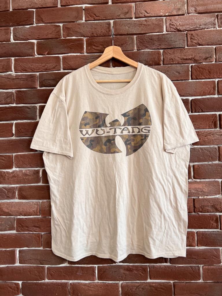 Rare Wu-Tang Forever Camo Rap Tee Band Hip Hop Hype XL Cream Unisex T-Shirt