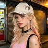 European and American trendy hats Women's street hip-hop horns Baseball caps Outdoor personalized sunshade sun protection peaked caps