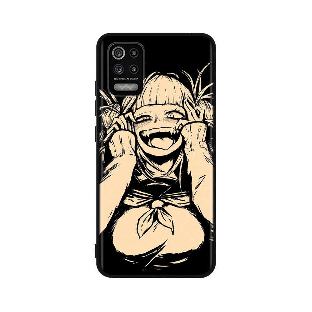 Чехол DT3 Hero Academia Toga для iPhone 16, 15 Plus, 14, 13, 12, 11 Pro, 8, 7, 6S, 6 SE, 5S, X, XR, XS Max, Realme C30, C33, C31, 9I, Huawei P30, черный, мягкий чехол