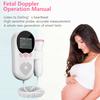 Yousheng Fetal Monitor with Large LCD Screen User-Friendly Interface Easy-to-Read Battery Powered Portable Baby Heartbeat Monitor
