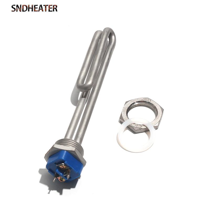 SNDHEATER DN25 G1 Резьба BSP Нагревательный элемент для водонагревателя 120В 240В Нержавеющая сталь Погружной Солнечный нагревательный элемент 1000Вт 2000Вт 2500Вт