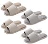 GJTr Indoor Front Size Set of 4 Men's Slippers, Opening, Non-Slip, Washable, Striped, A, 27cm,