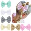 1PC Toddler Kids  Solid Lace Bowknot Hairpin Hair Clip Accessories