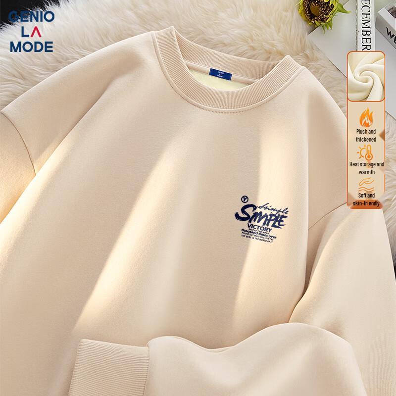 GENIOLAMODE Men's Fleece Lined Pullover Sweatshirt