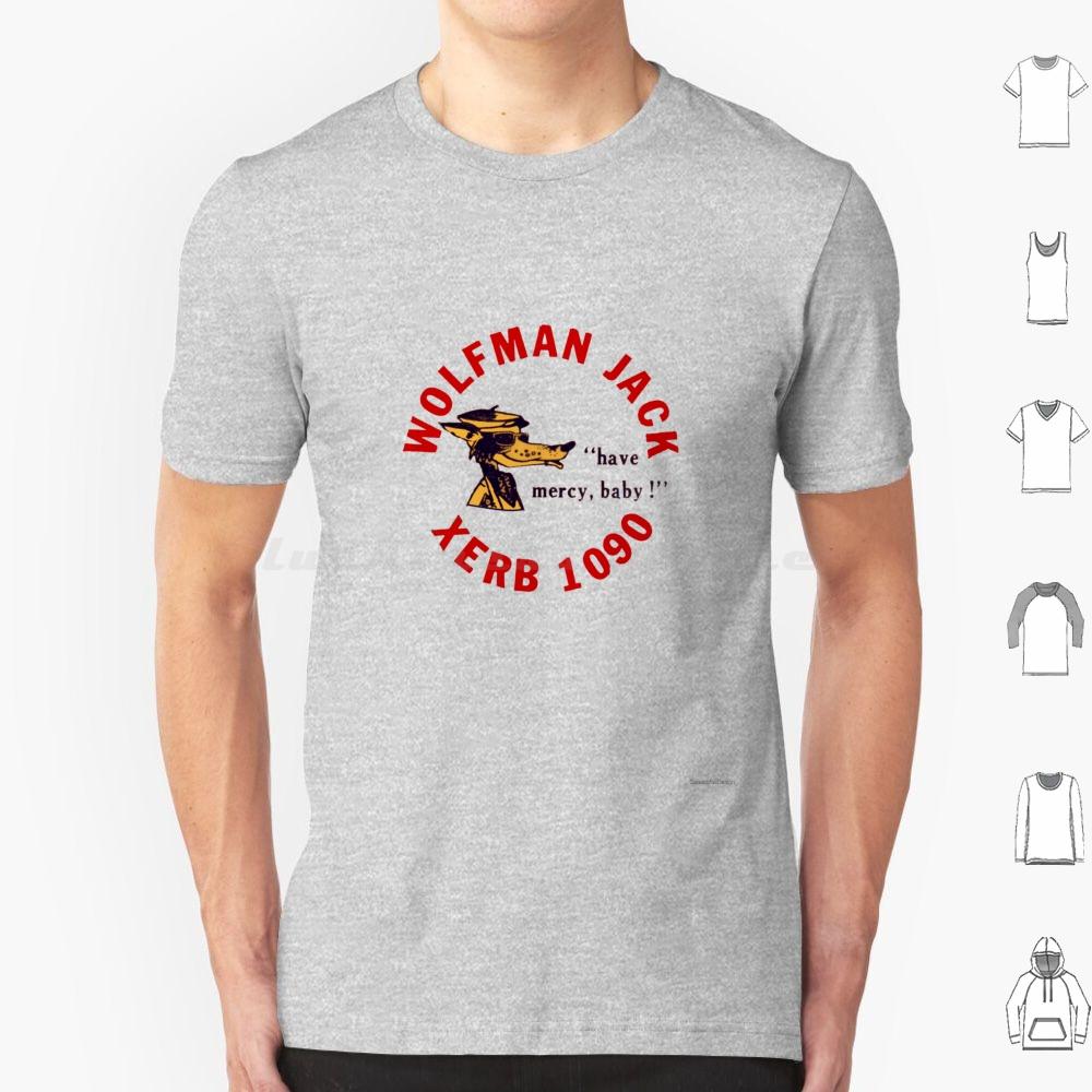 Xerb Radio Wolfman Jack T Shirt Big Size 100 Cotton American Graffiti Xerb 1090 Howl Like The Wolfman