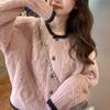 Весна Осень Корейско-Французский Ретро Ленивый Стиль Мягкий Вязаный Свитерок Топ для Женщин