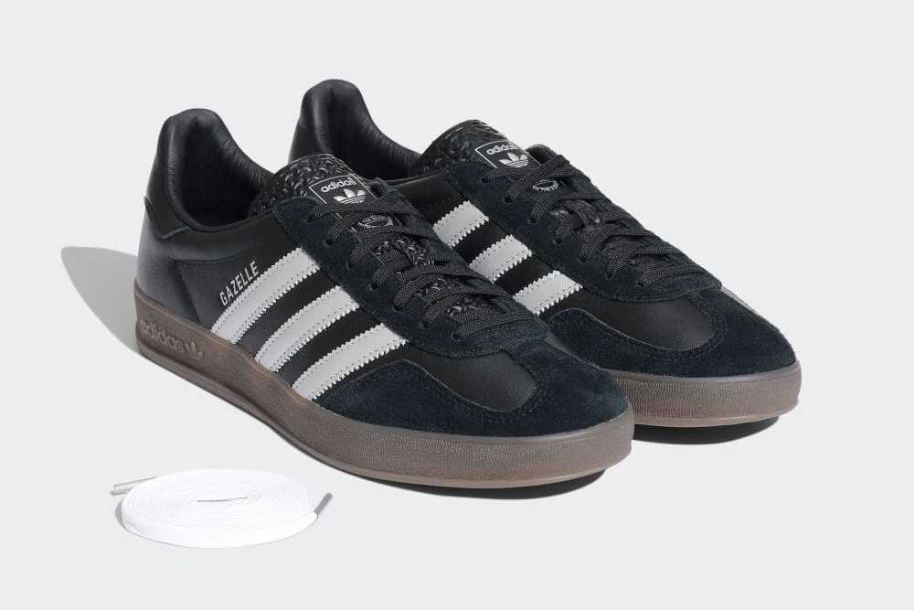 JH8837 adidas Gazelle Indoor Черный Матовый Серебристый Резина (Мужской)