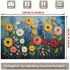 Ткань с фоном из цветов в стиле 2D Thick Paint, реквизит для фотобудки