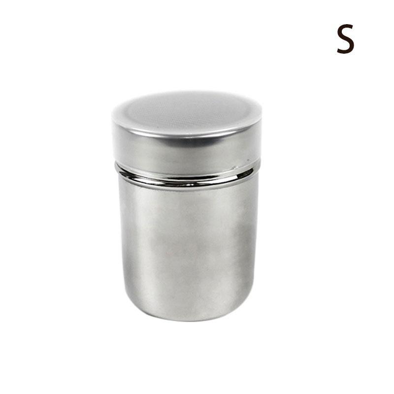 1Pcs Flour Salt Sifter Icing Sugar Stainless Steel Mesh Shaker Dredger Cocoa Chocolate Powder Shaker