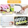 1Pc/2Pcs New 4 Hole Ice Cube Makers Round Ice Hockey Mold Whisky Cocktail Vodka Ball Ice Mould Bar Party Kitchen Ice Box Ice Cream Maker Tool