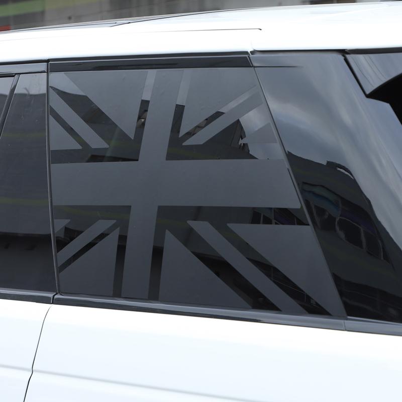 Для Land Rover Range Rover Vogue L405 2013-2022 ПВХ черный автомобиль заднее боковое стекло Наклейка на отделку автомобиля