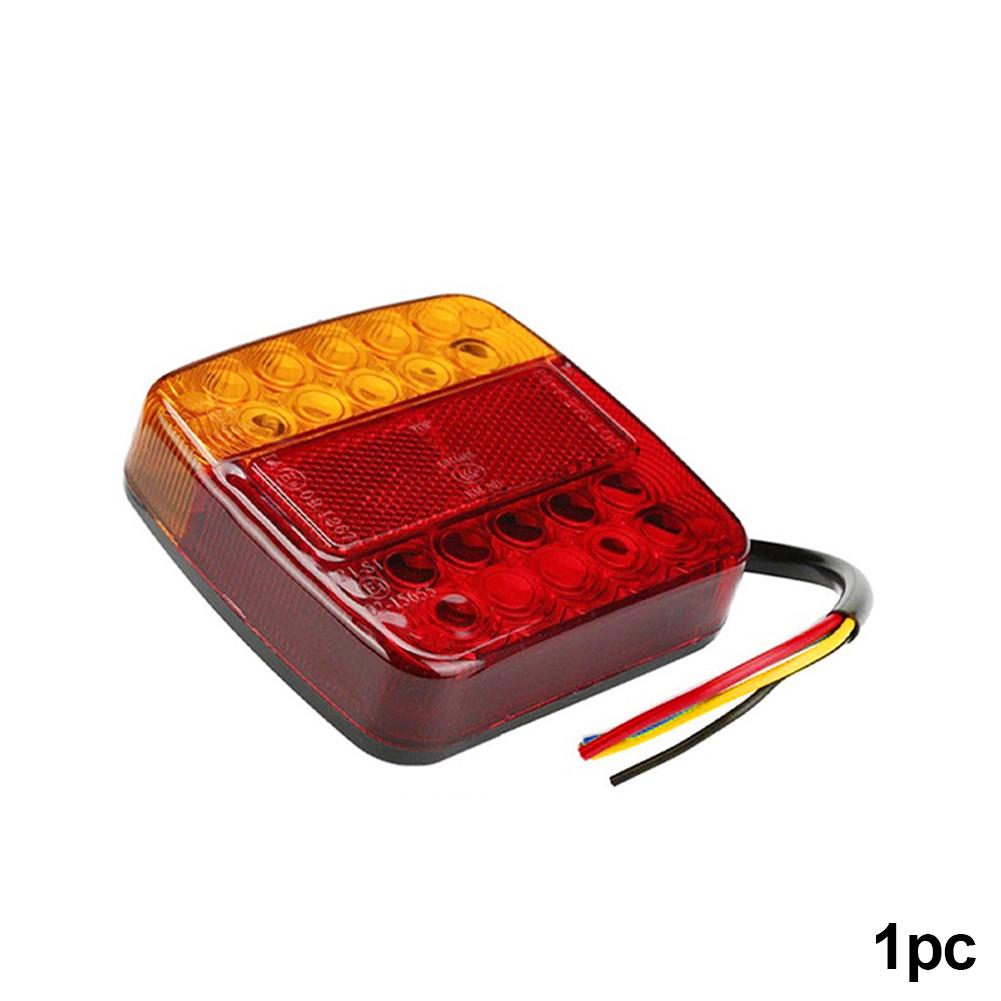 2Pcs 12V 26LED Truck Rear Taillight Turn Signal Indicator Tail Light Car Number Plate Light Rear Reverse Brake Stop Lamp Trailer Caravan