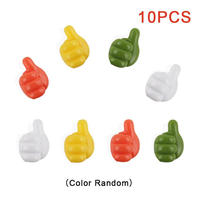 5/10/20 шт. силиконовый крючок для большого пальца на стену зажим для кабеля провод органайзер для стола щетка для хранения настенные наклейки гаджеты полезные вещи для дома