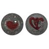 Forever Love You Love Nickel Inlaid Crystal Romantic Valentine's Day Gift Metal Medal Collectibles