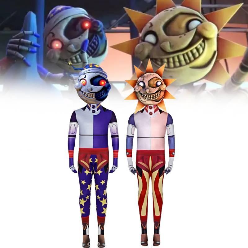 Косплей-комбинезон Fnaf Солнце и Луна из молочного шелка, костюм для ролевых игр для поклонников аниме