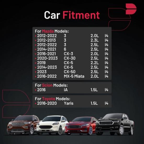 Комплект из 4 иридиевых свечей зажигания подходит для Mazda 2014- 6 2.5L L4 94124