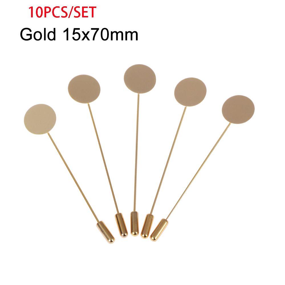 10 шт./компл. золотое и серебряное платье, ювелирные изделия, поднос для изготовления кабошонов, камея, броши, аксессуары, булавка