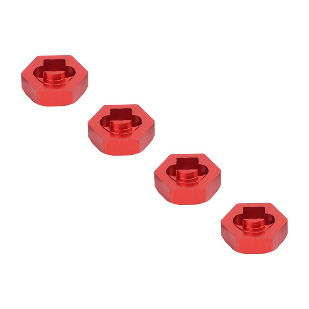 4PCS Wheel Hex Hub Adapter Aluminum Alloy Wheel Hex Coupler for LaTrax Teton 1Celsius18 RC Truck