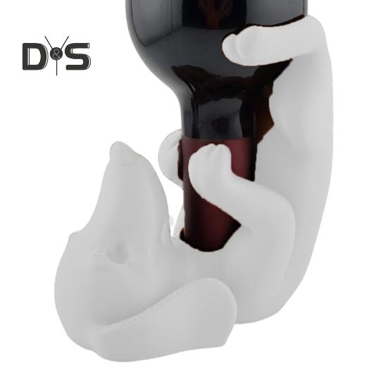 Такса держатель для бутылки вина PLA собака фигурка пивная бутылка дисплей стенд органайзер стойка для дома кухня бар обеденный стол украшение рабочего стола