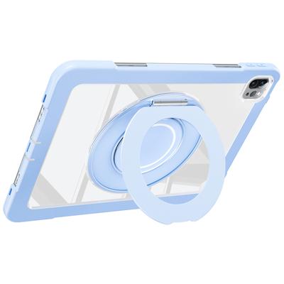 Для iPad Про 11 (2022)/(2021)/(2020)/Воздух (2022)/(2020) Чехол-подставка с вращением, ПК+силикон, противоударный чехол для планшета