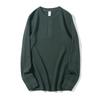Men's Henley Long Sleeve T-Shirt Waffle Knit Heavyweight Slim Fit Casual Vintage Spring Base Layer Top
