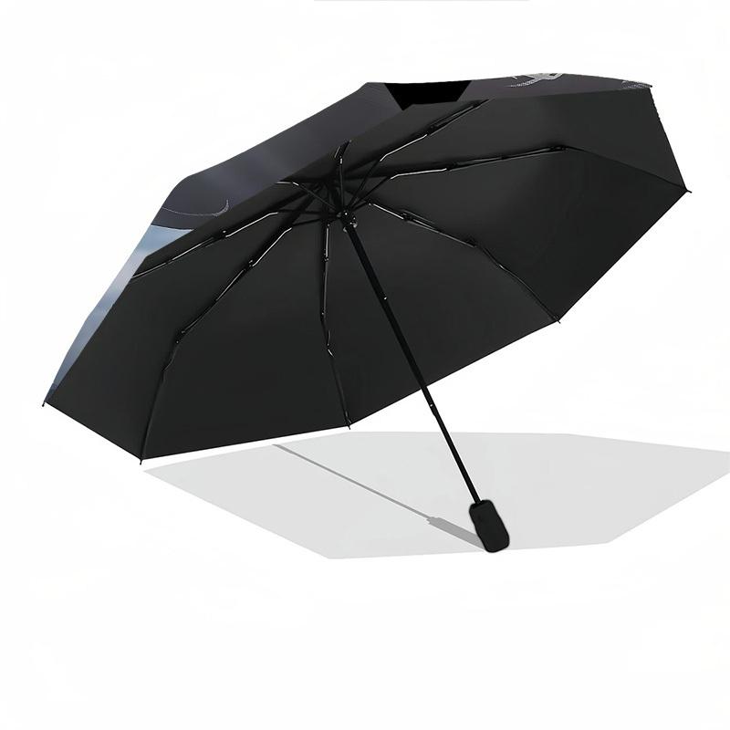1pc The Lord of the Rings Rise to War Automatic Folding Umbrella - Compact 8-Rib Design, Durable Plastic & Iron1397L