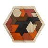 SANJAOYEE Wooden Tetris Wooden 6 Years 7 Years Develops Shape Sense with Colors and Elementary School Birthday Building Concentration Triangle Puzzle