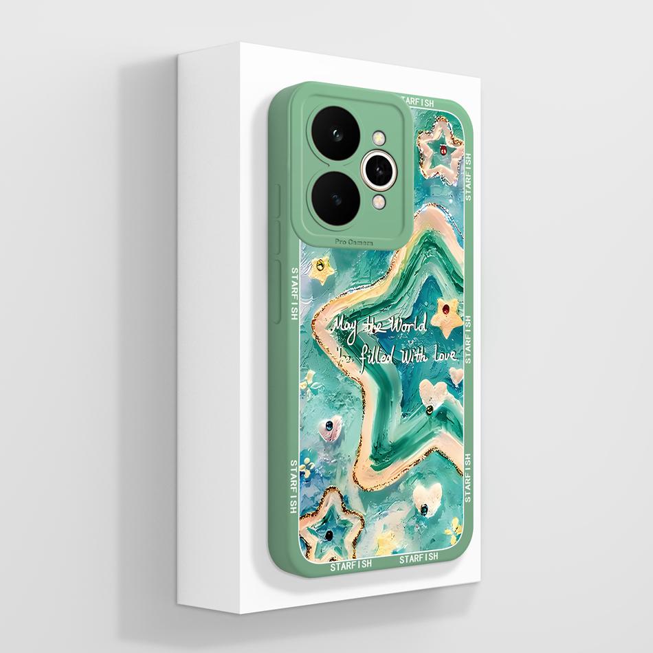 For Realme 15 Pro 5G Phone Case Pretty Flowers Patterns Soft Liquid Silicone Full Coverage Cover For Realme15 Shockproof Bumper
