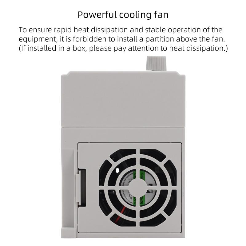 220VAC Variable Frequency Drive 0.75/1.5/2.2KW VFD input 1PH 220V Motor Speed Controller 3Phase 220V motor frequency inverter