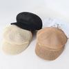 Летние шапки для женщин, берет, тонкая восьмиугольная кепка газетчика, кепка художника в стиле ретро, солнцезащитная шляпа в корейском стиле, повседневные женские береты, шляпа от солнца