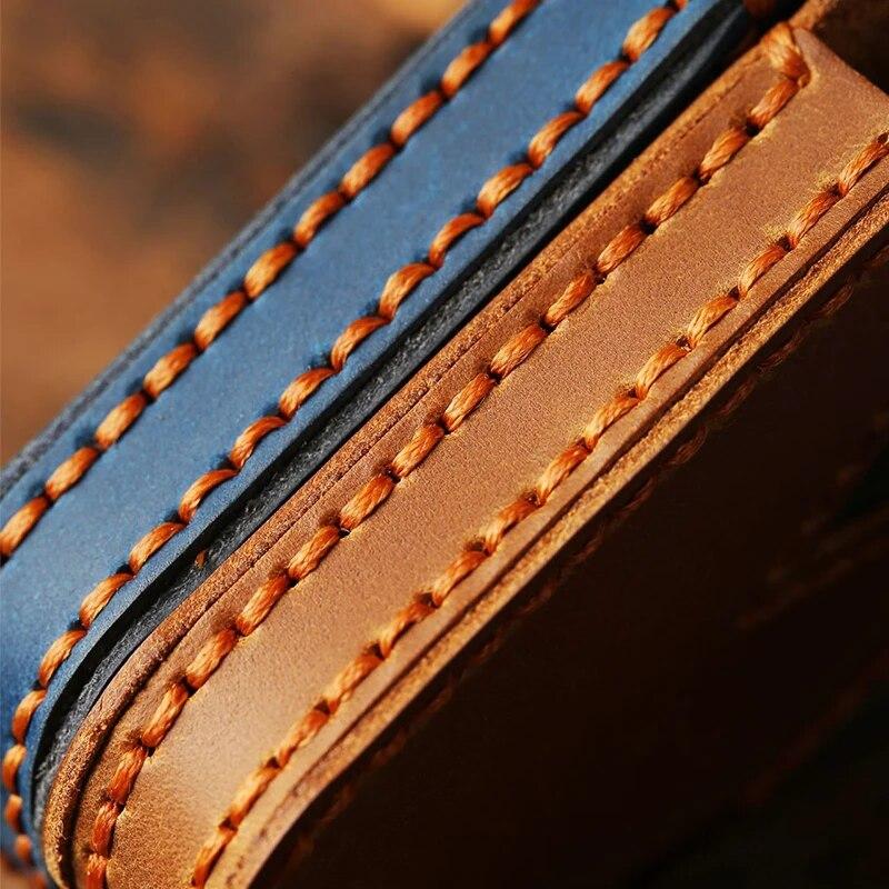 GUSHIBEI Роскошный кожаный чехол для ключей ручной работы для BMW